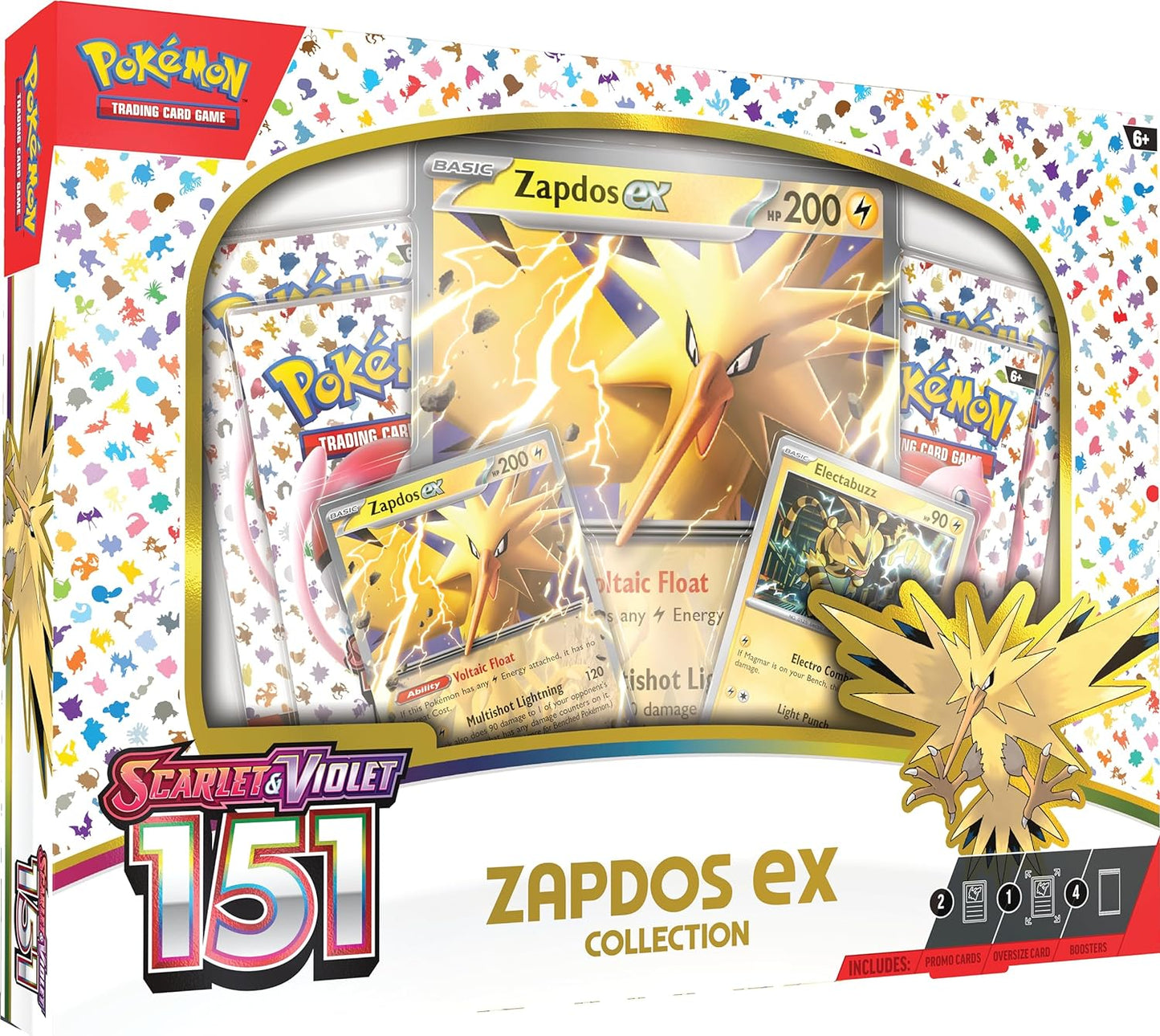 Pokémon Scarlet and Violet 151 Zapdos ex Collection